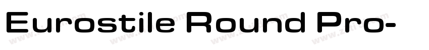 Eurostile Round Pro字体转换